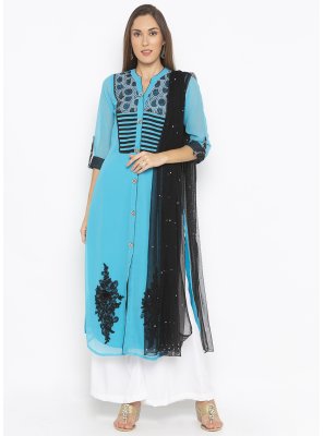 Georgette Designer Palazzo Salwar Kameez