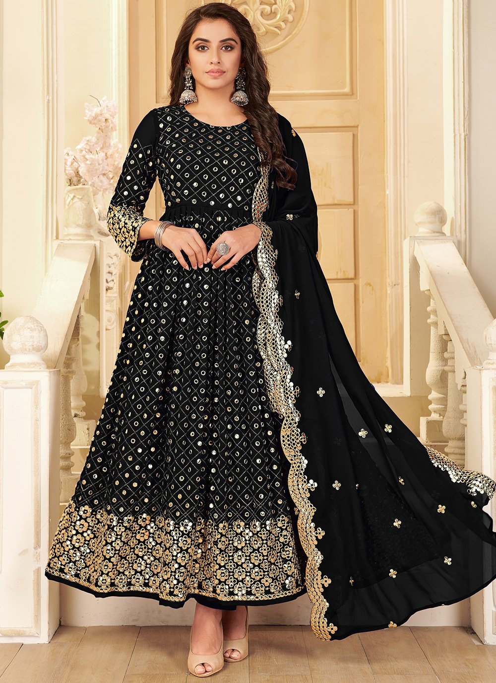 Black designer salwar clearance suit