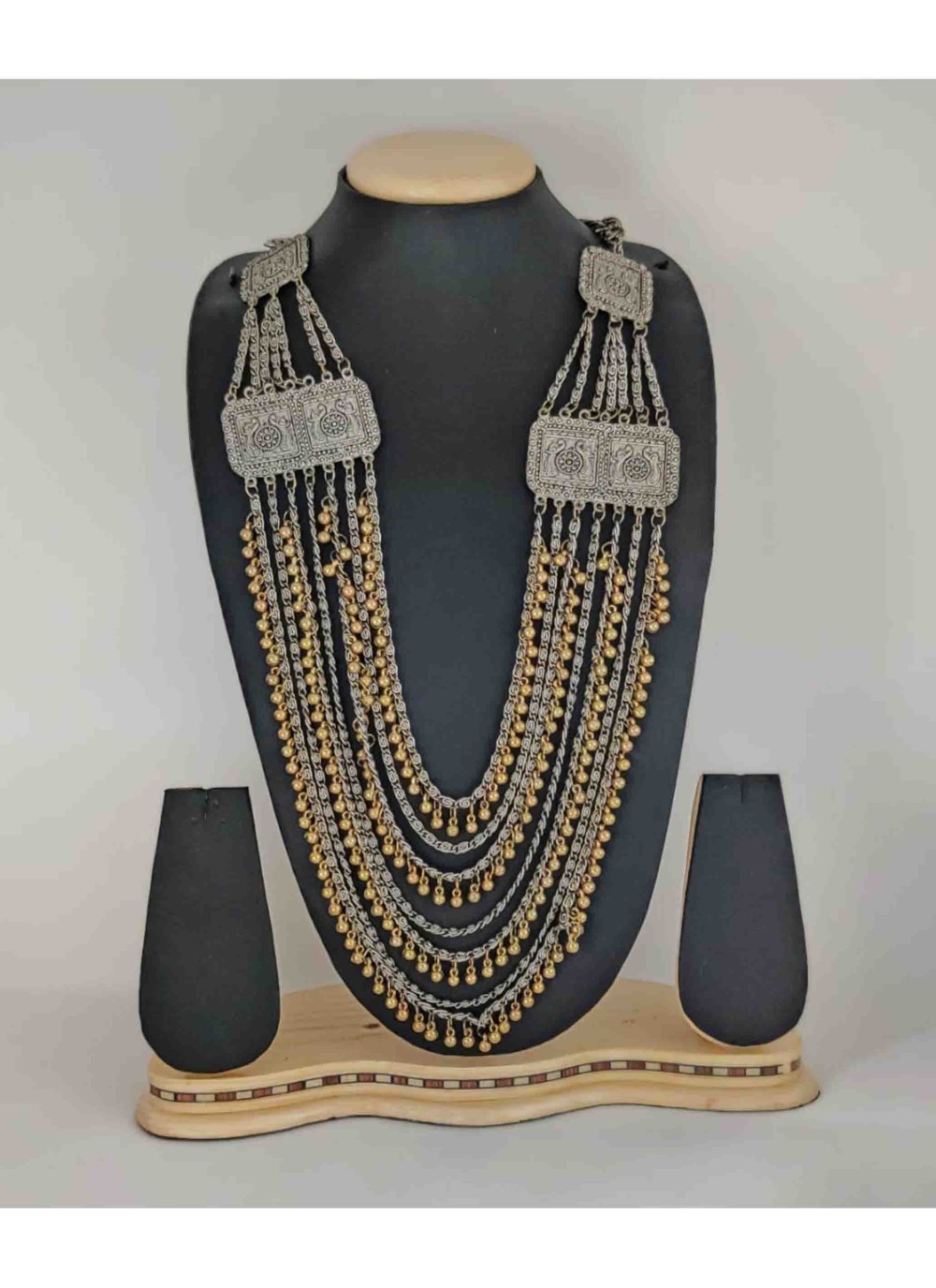 Shop Gold Wedding Necklace Set Online : 175593