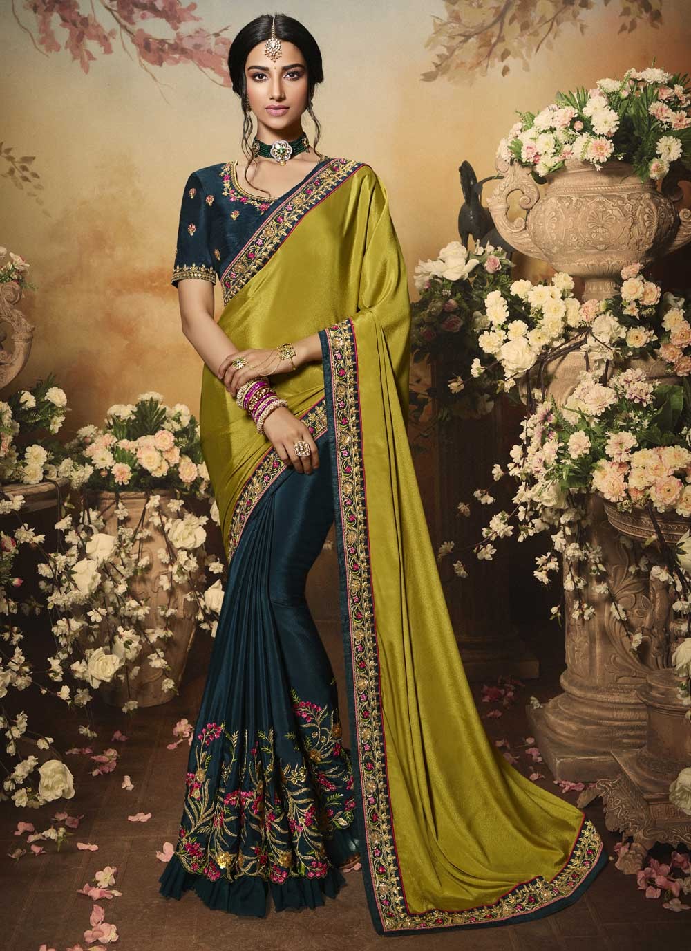 Half N Half Sarees And Half N Half Saris Online Shopping