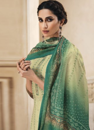 Green Color Trendy Salwar Suit
