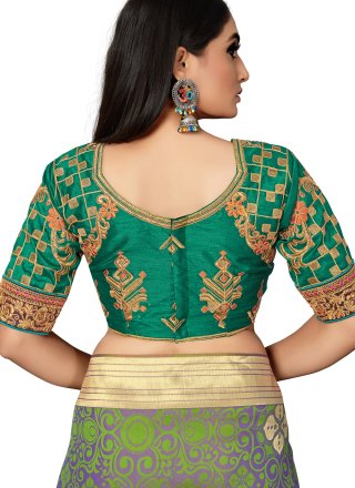 Green Fancy Fabric Weaving Classic Designer Saree