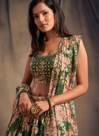Green Lehenga Choli