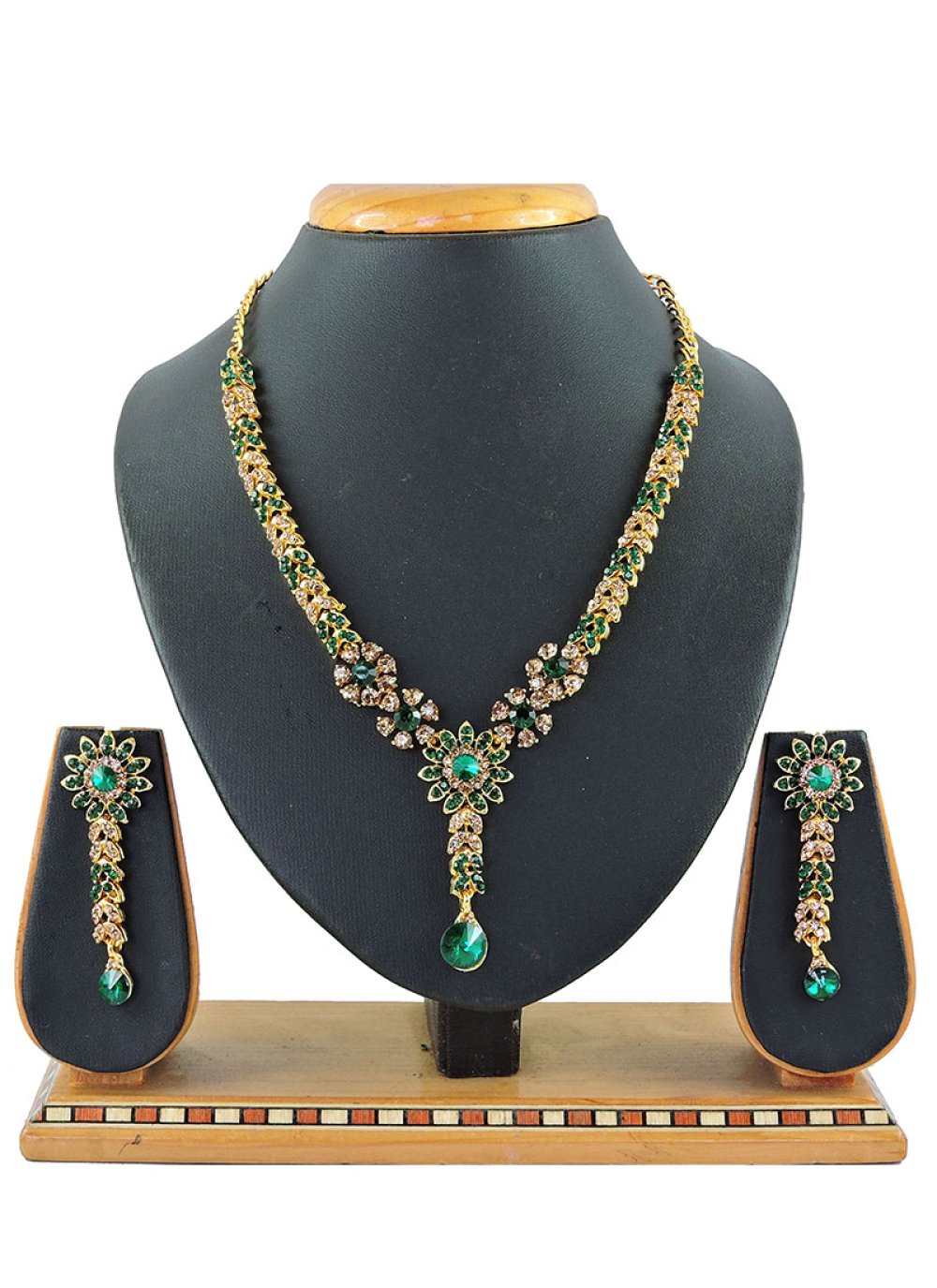 Green Party Necklace Set