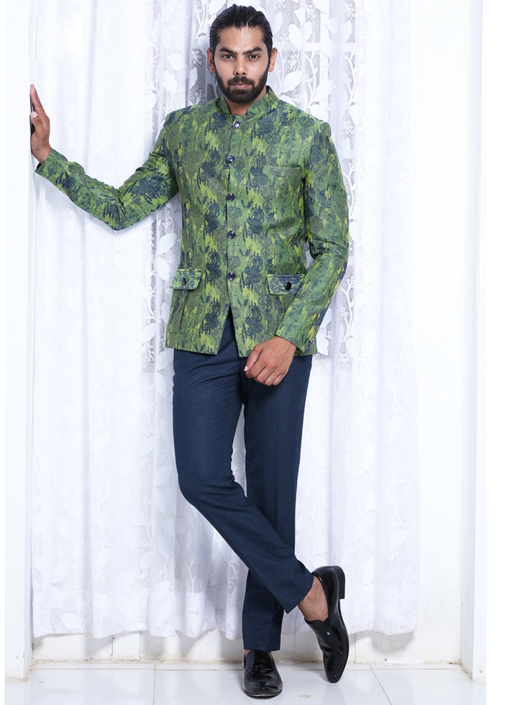 Green Reception Trendy Suit