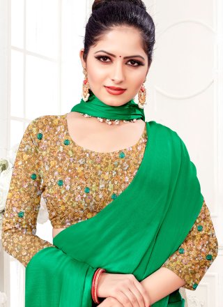 Green Trendy Saree