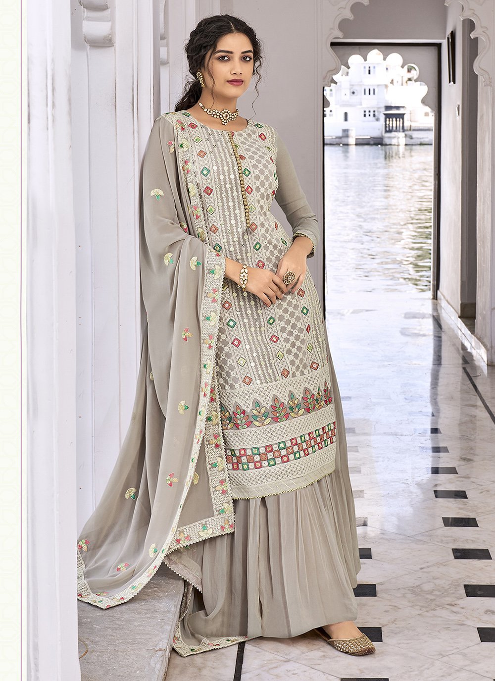 buy online palazzo salwar suits