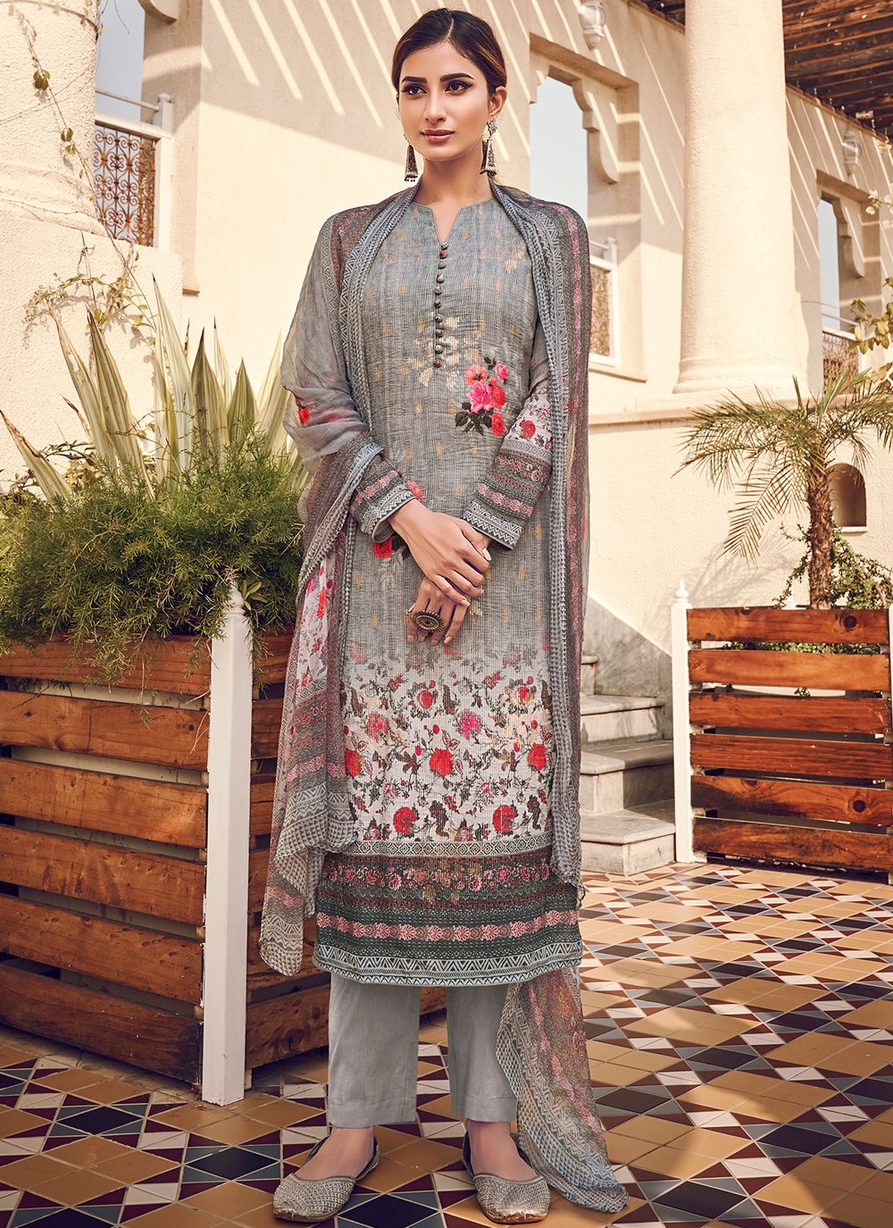 Digital printed pakistani suits hotsell