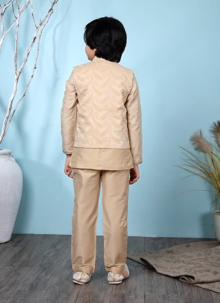 Handloom silk Jacquard Work Work Kurta Payjama With Jacket