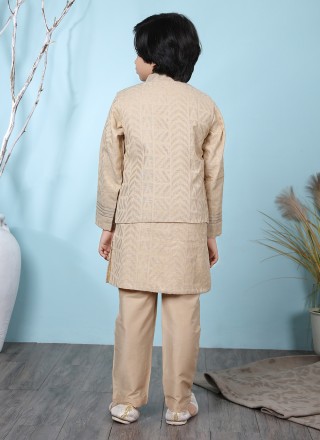Handloom silk Mehndi Kurta Payjama With Jacket