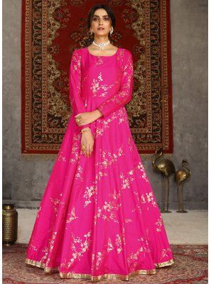 Hot Pink Designer Gown