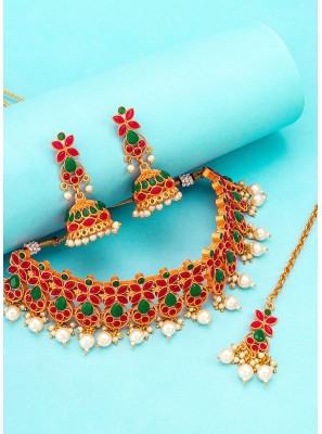 Kundan Multi Colour Necklace Set