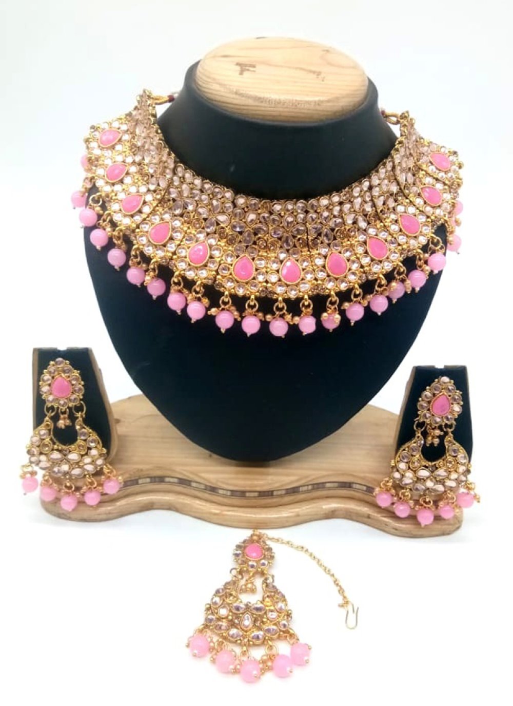 Kundan Pink Necklace Set