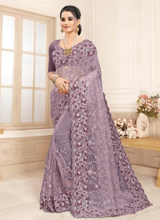 Lavender Trendy Saree