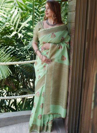 Linen Fancy Classic Saree