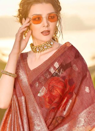 Maroon Fancy Banarasi Silk Designer Traditional Saree
