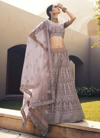 Mauve  Engagement Lehenga Choli