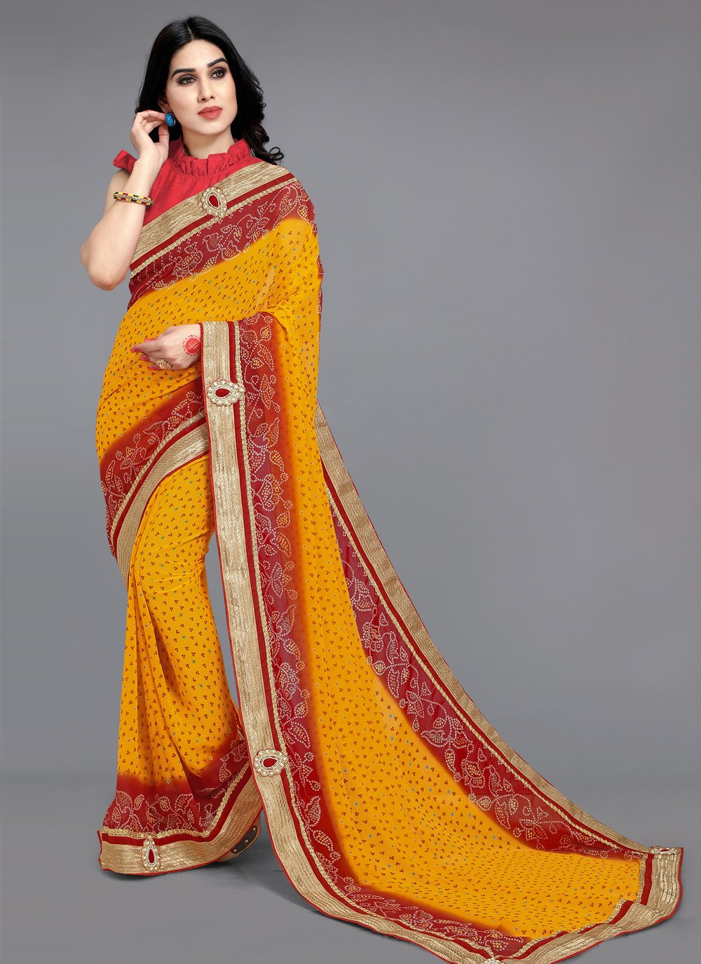 Shop Online Multi Colour Color Classic Designer Saree : 189722