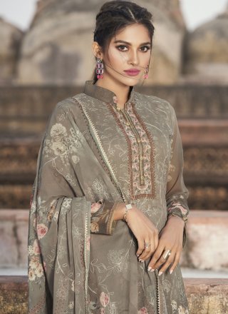 Multi Colour Printed Designer Pakistani Suit