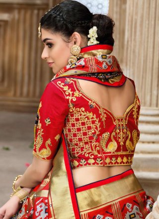Multi Colour Resham Patola Silk  Designer Traditional Saree