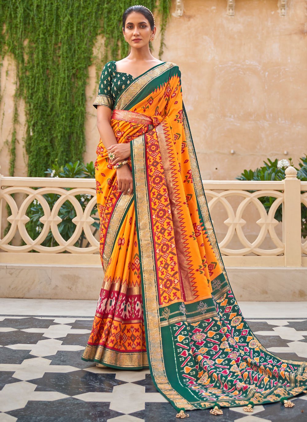 Mauve Pink Jacket Style Saree In Georgette 5153SR06