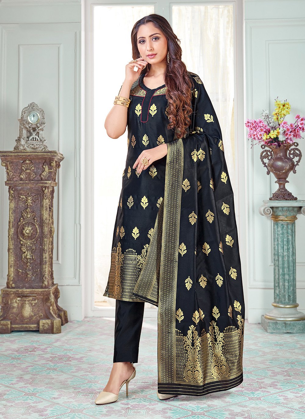 banarasi suit with pant