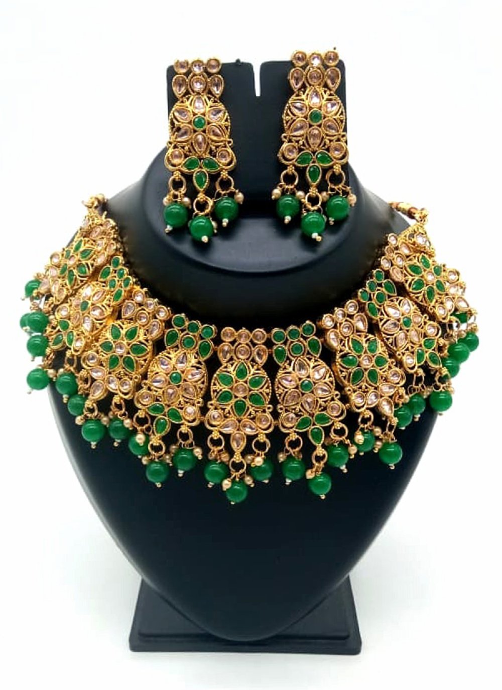 Necklace Set Kundan in Green