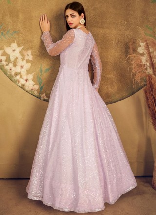 Net Violet Designer Gown