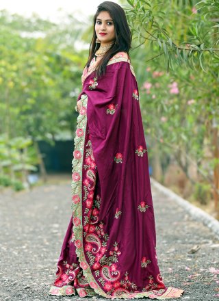 Patch Border Silk Traditional Designer Saree