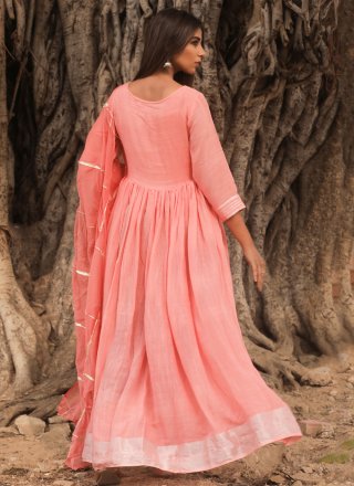Peach Fancy Designer Gown