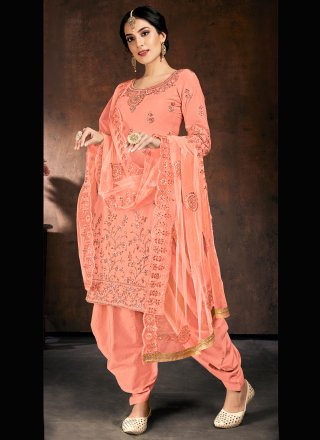 Pink Designer Patiala Suit