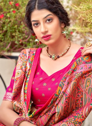 Pink Designer Traditional Saree