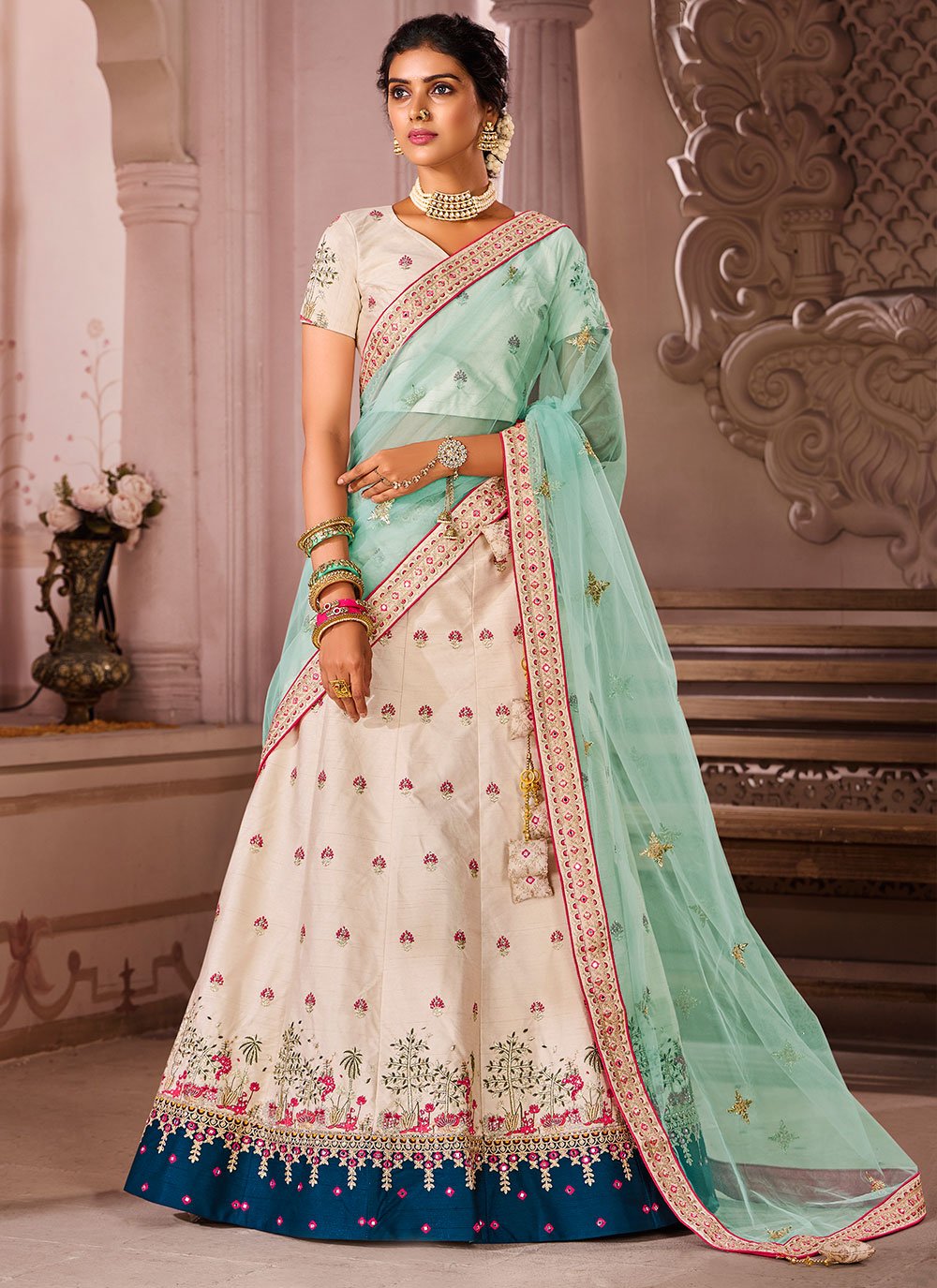 Designer Sky Blue Lehenga Choli With Heavy Sequence Embroidery Work Wedding  Wear Party Wear, Lehenga Choli Canada | Baby Blue Designer Sky Blue Lehenga  | 3d-mon.com