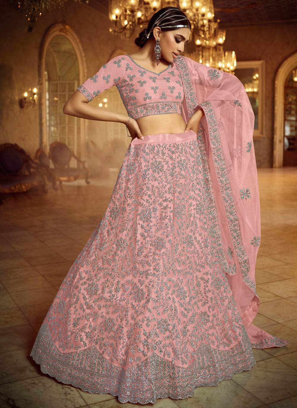 Discover more than 162 blue color lehenga for engagement
