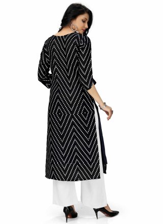 Printed Polyester Party Wear Kurti