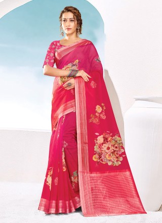 Printed Saree For Engagement