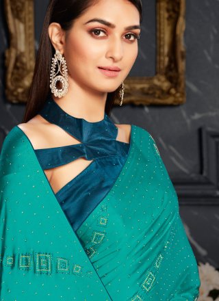 Rama Fancy Fabric Classic Designer Saree