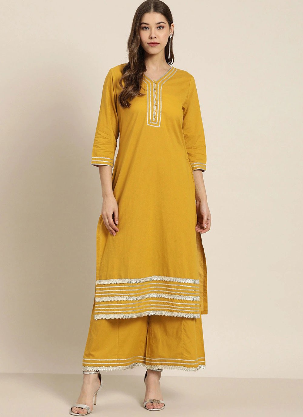 Share 158+ yellow kurti colour combination super hot