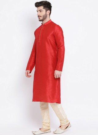 Red Color Kurta Pyjama