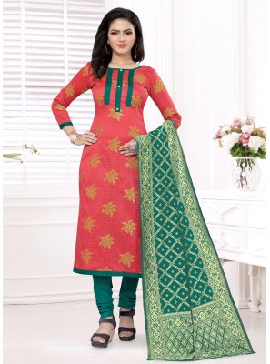 Red Festival Churidar Designer Suit