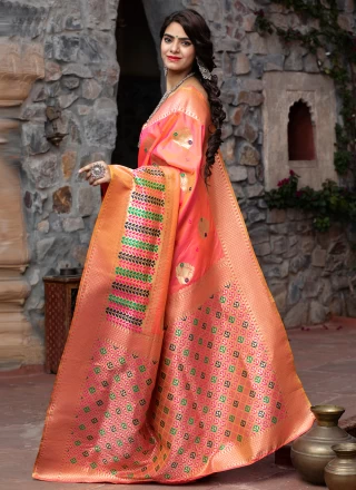 Rose Pink Traditional Designer Saree