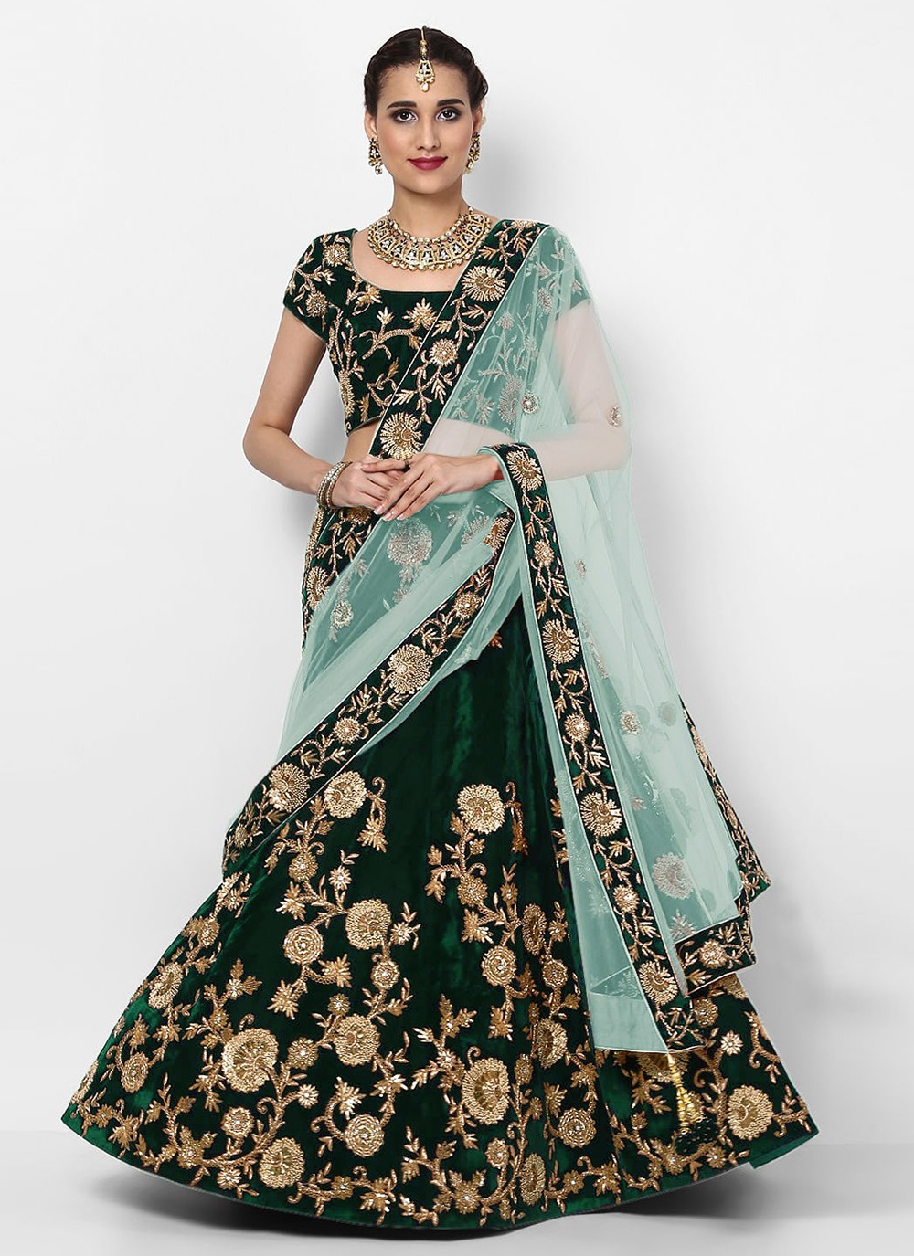 girlish look lehenga choli