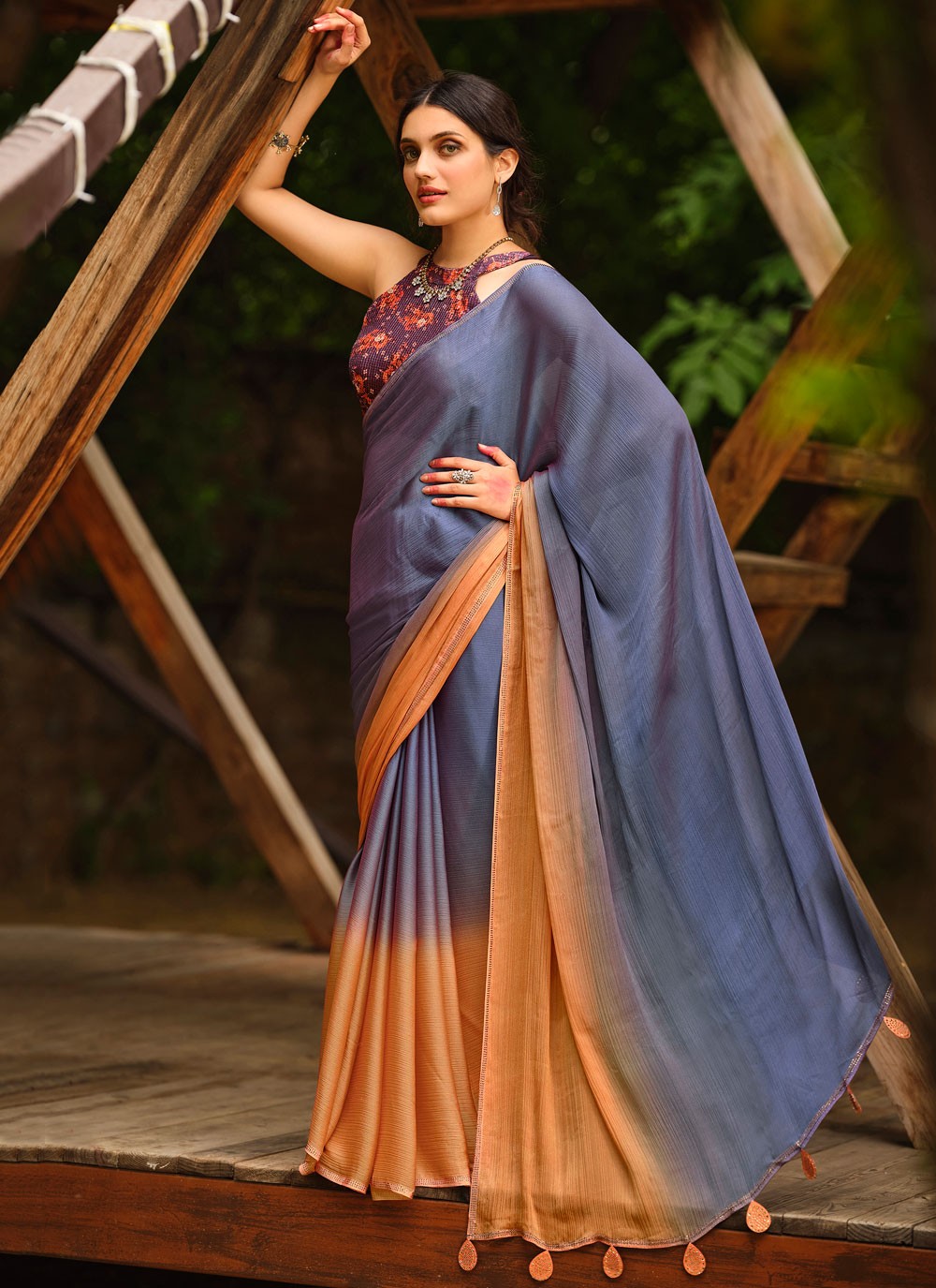 Sequins Shaded Saree