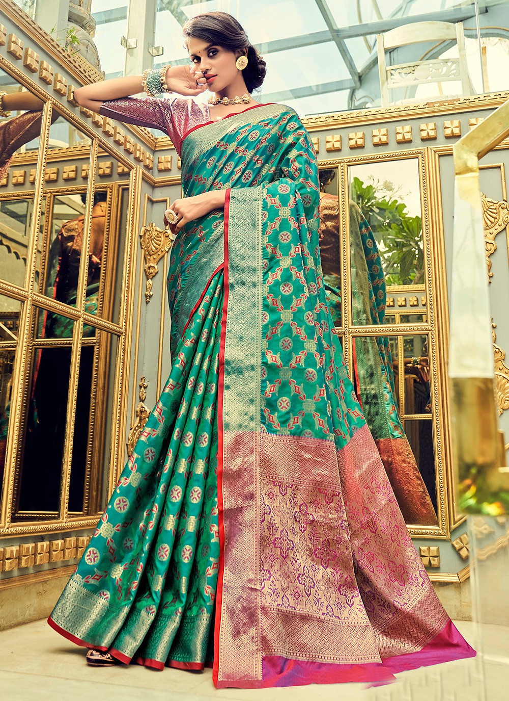 Silk Festival Traditional Designer Saree