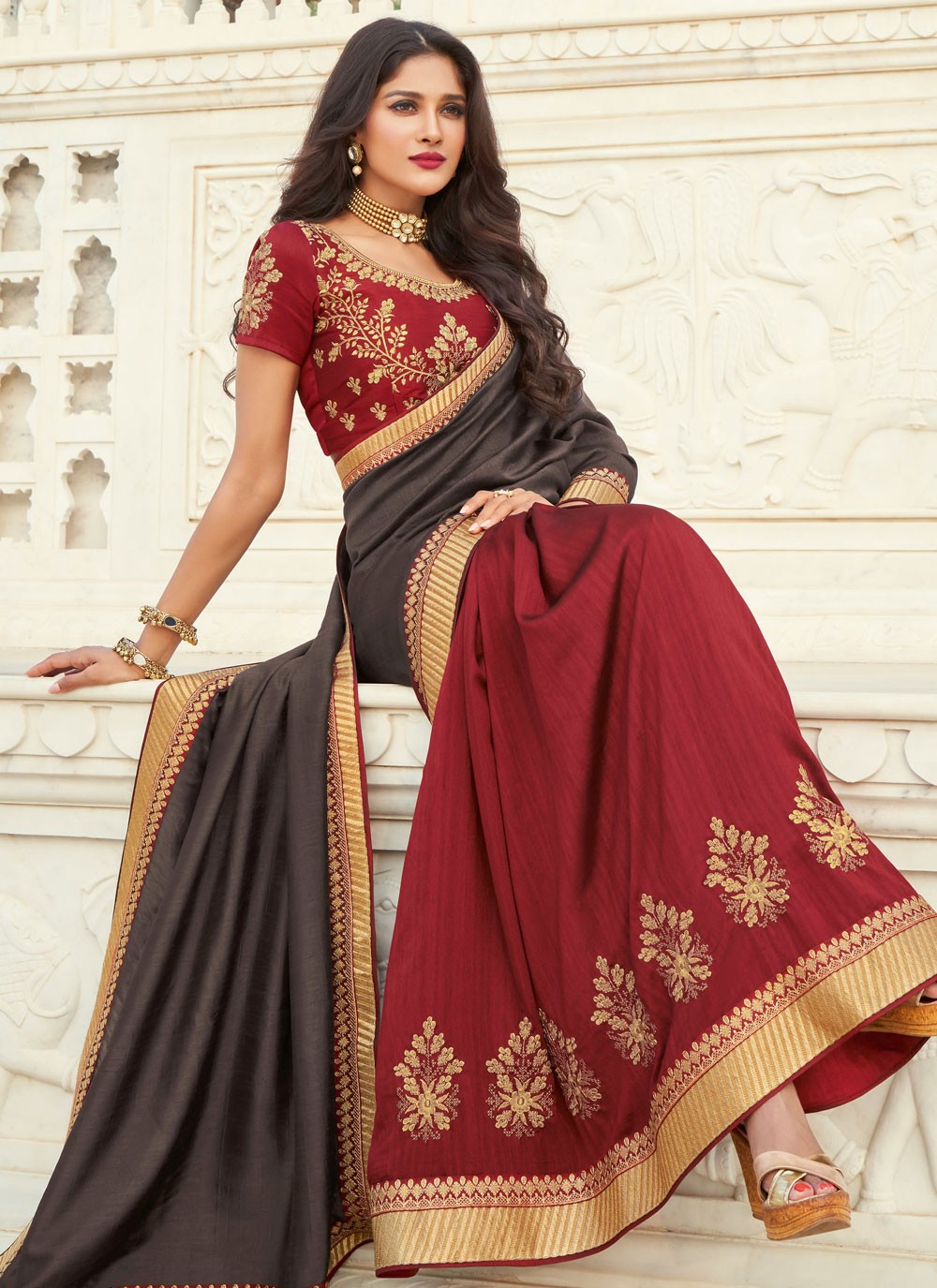 new designer half sarees