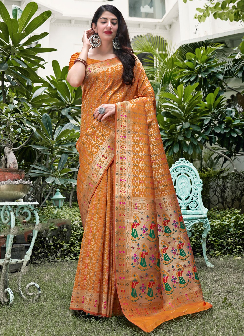 Silk Weaving Traditional Saree