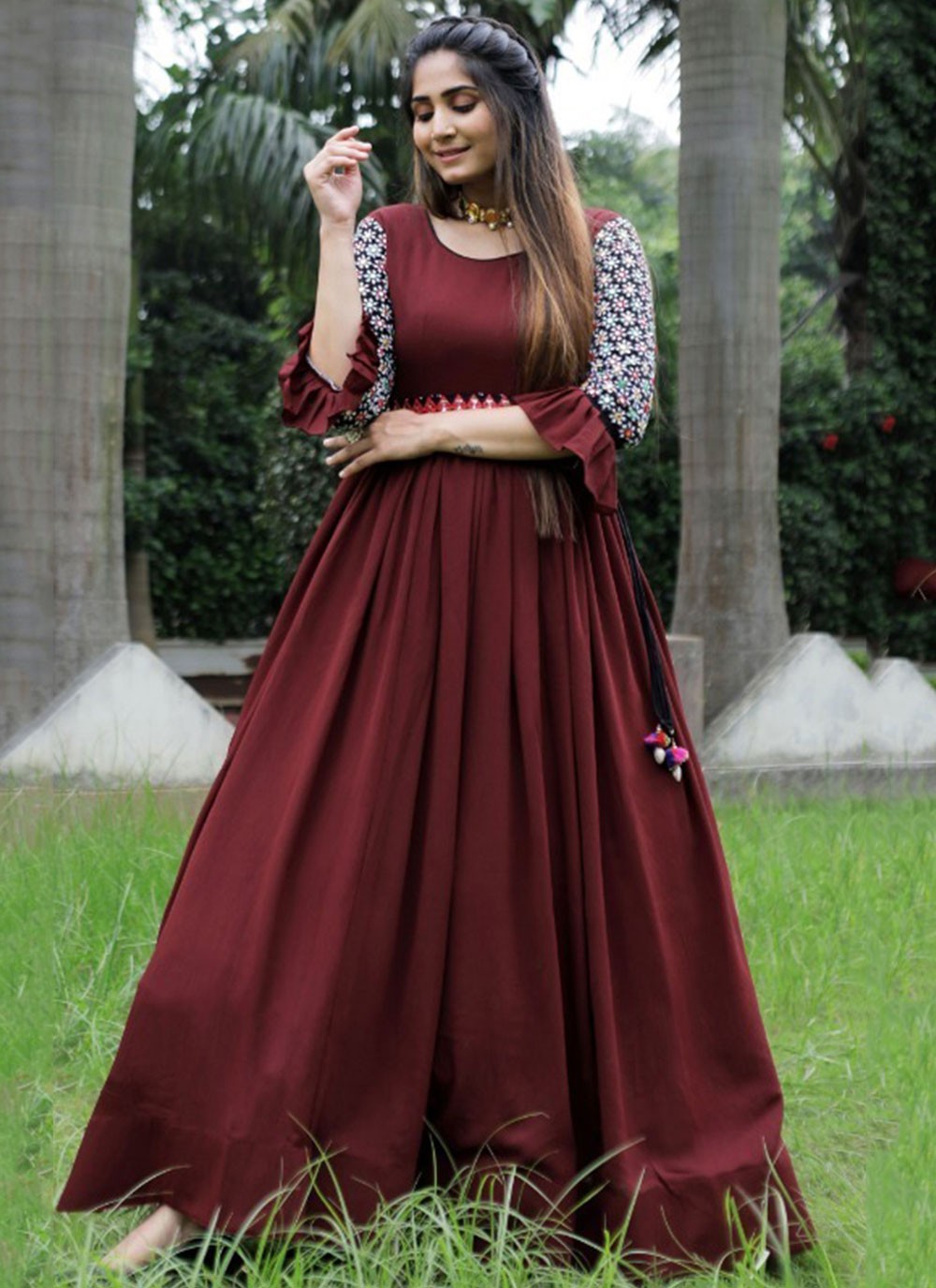 Top more than 70 gown fabric online latest