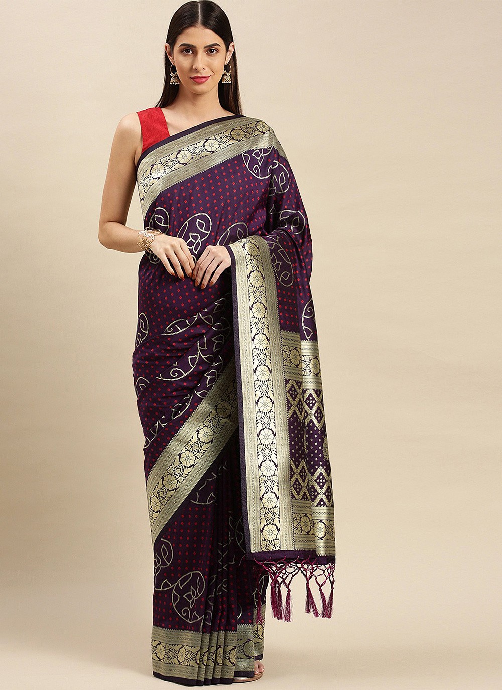 Weaving Banarasi Silk Designer Traditional Saree