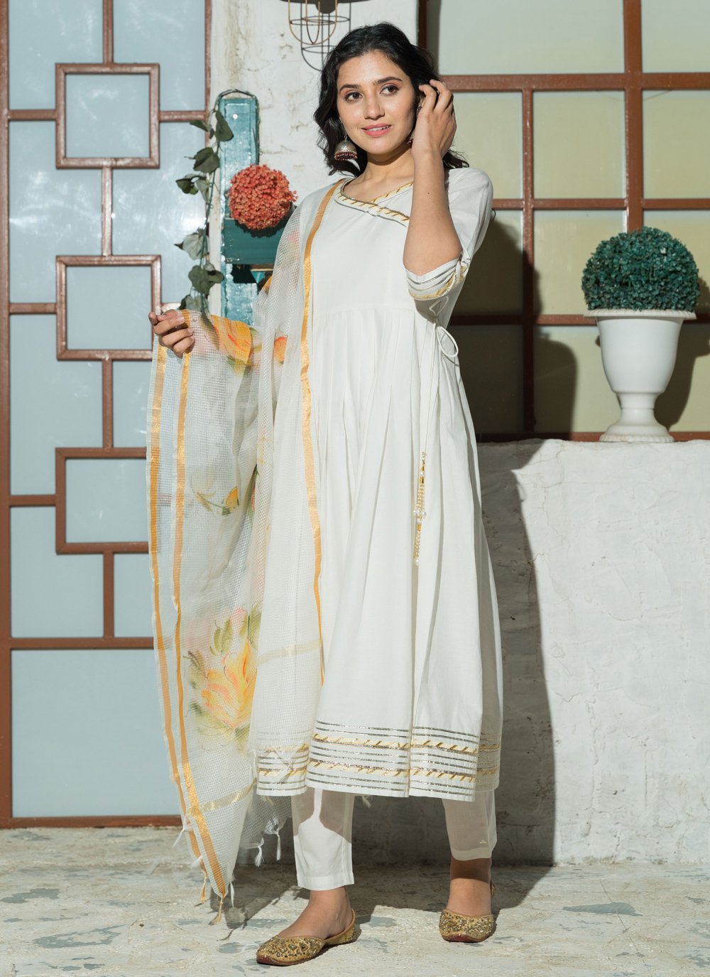 Buy White Anarkali Suits Online at Best Price on Indian Cloth Store.