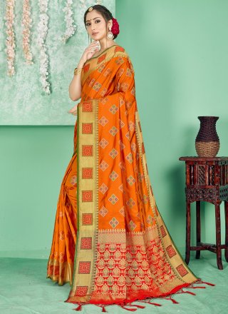 Woven Art Banarasi Silk Traditional Designer Saree